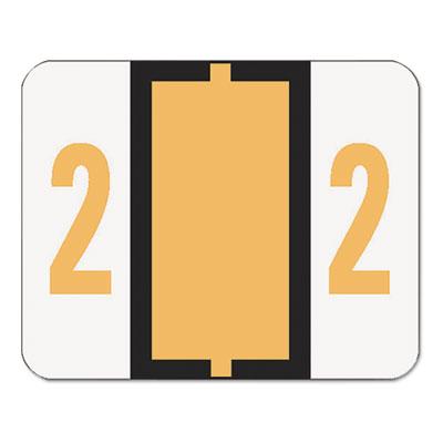 View larger image of Numerical End Tab File Folder Labels, 2, 1 x 1.25, White, 500/Roll