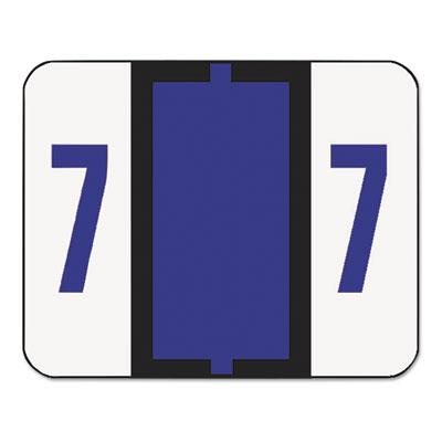 View larger image of Numerical End Tab File Folder Labels, 7, 1 x 1.25, White, 500/Roll