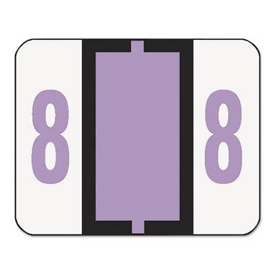 View larger image of Numerical End Tab File Folder Labels, 8, 1 x 1.25, White, 500/Roll