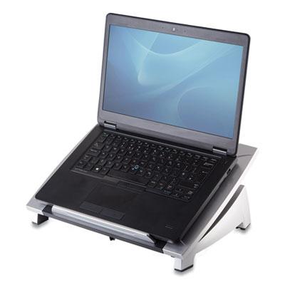View larger image of Office Suites Laptop Riser, 15.13" x 11.38" x 4.5" to 6.5", Black/Silver, Supports 10 lbs