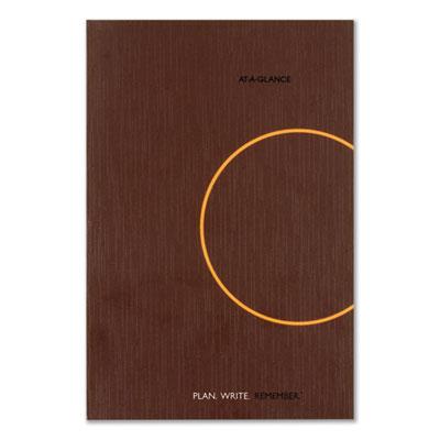 View larger image of One-Day-Per-Page Planning Notebook, 9 x 6, Dark Brown/Orange Cover, 12-Month (Jan to Dec): 2023