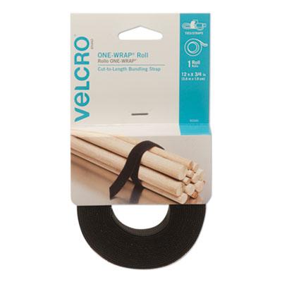 View larger image of ONE-WRAP Pre-Cut Standard Ties, 0.75" x 12", Black