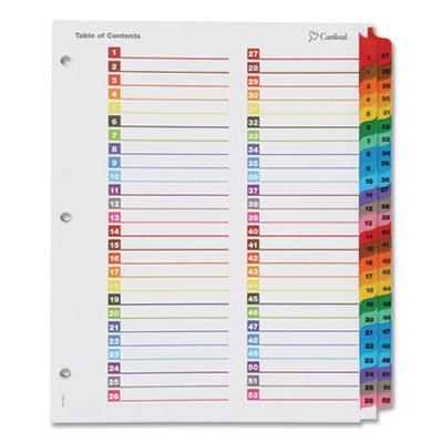 View larger image of OneStep Printable Table of Contents and Dividers - Double Column, 52-Tab, 1 to 52, 11 x 8.5, White, 1 Set