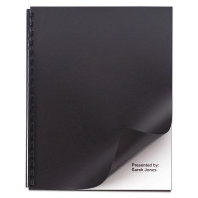 View larger image of Opaque Plastic Presentation Binding System Covers, 11 x 8 1/2, Black, 50/Pack