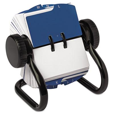 View larger image of Open Rotary Card File Holds 250 1 3/4 x 3 1/4 Cards, Black
