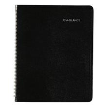 DayMinder Open-Schedule Weekly Appointment Book, 8.75 x 7, Black Cover, 12-Month (Jan to Dec): 2024