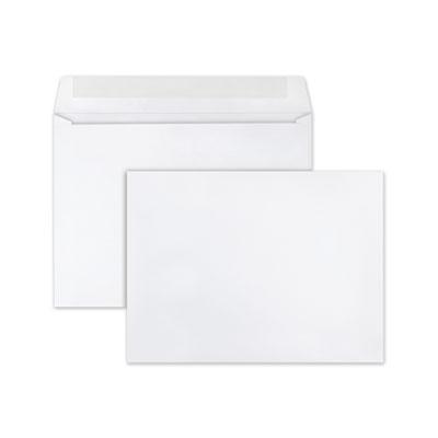 View larger image of Open-Side Booklet Envelope, #10 1/2, Cheese Blade Flap, Gummed Closure, 9 x 12, White, 250/Box