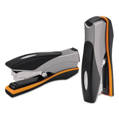 View larger image of Optima 40 Desktop Stapler, 40-Sheet Capacity, Silver/Black/Orange