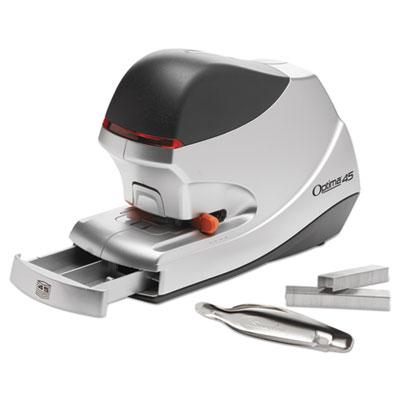 View larger image of Optima 45 Electric Stapler, 45-Sheet Capacity, Silver/Gray