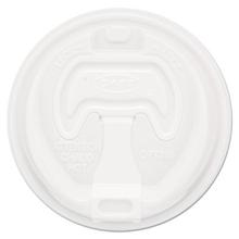 Optima Reclosable Lid, 12-24oz Foam Cups, White, 100/Bag