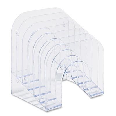 View larger image of Optimizers Multifunctional Six-Tier Jumbo Incline Sorter, 6 Sections, Letter Size Files, 9.38" x 10.5" x 7.38", Clear