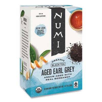 View larger image of Organic Teas and Teasans, 1.27 oz, Aged Earl Grey, 18/Box