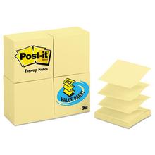 Original Canary Yellow Pop-Up Refill, 3 x 3, 100-Sheet, 24/Pack