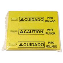 Over-The-Spill Pad Tablet w/25 Pads, Yellow/Black,14 x 16 1/2