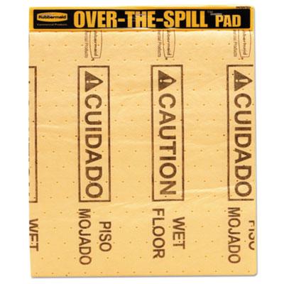 View larger image of Over-The-Spill Pad Tablet with Medium Spill Pads, Yellow, 22/Pack