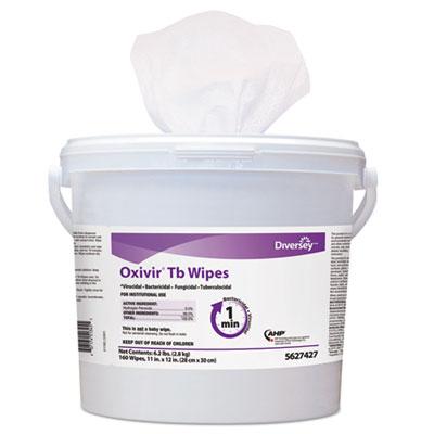 View larger image of Oxivir TB Disinfectant Wipes, 11 x 12, White, 160/Bucket, 4 Buckets/Carton
