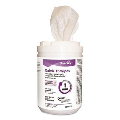 View larger image of Oxivir TB Disinfectant Wipes, 7 x 6, White, 160/Canister, 12 Canisters/Carton