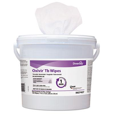 View larger image of Oxivir TB Disinfectant Wipes, 7 x 6, White, 60/Canister, 12 Canisters/Carton
