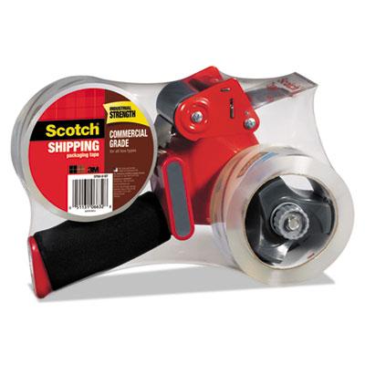 View larger image of Packaging Tape Dispenser With Two Rolls Of Tape, 3" Core, For Rolls Up To 0.75" X 60 Yds, Red