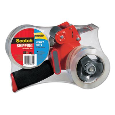 View larger image of Packaging Tape Dispenser With Two Rolls Of Tape, 3" Core, For Rolls Up To 2" X 60 Yds, Red