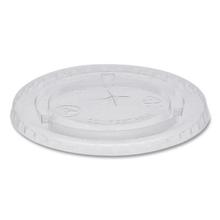 EarthChoice Compostable Cold Cup Lid with Straw Slot for A Cups, Fits 7, 9, 20 oz A Cups, 1,020/Carton