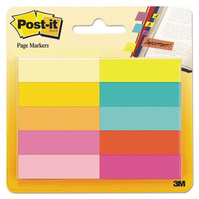 View larger image of Page Flag Markers, Assorted Bright Colors, 50 Sheets/Pad, 10 Pads/Pack