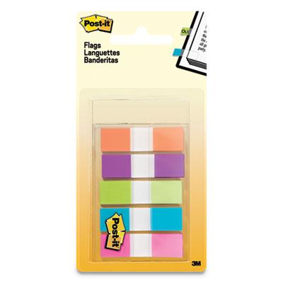 View larger image of Page Flags in Portable Dispenser, Assorted Brights, 5 Dispensers, 20 Flags/Color