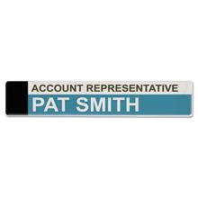 Panel Wall Sign Name Holder, Acrylic, 9 x 2, 6/Pack, Clear