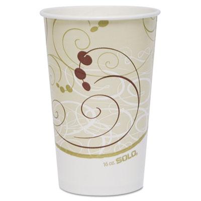 View larger image of Double Sided Poly (DSP) Paper Cold Cups, 16 oz,  Beige/White, 50/Sleeve, 20 Sleeves/Carton