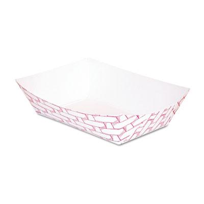 View larger image of Paper Food Baskets, 0.25 lb Capacity, 2.69 x 4 x 1.05, Red/White, 1,000/Carton