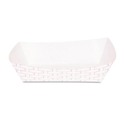 View larger image of Paper Food Baskets, 5lb Capacity, Red/White, 500/Carton