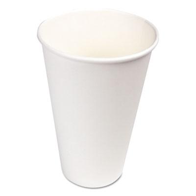 View larger image of Paper Hot Cups, 16 oz, White, 50 Cups/Sleeve, 20 Sleeves/Carton