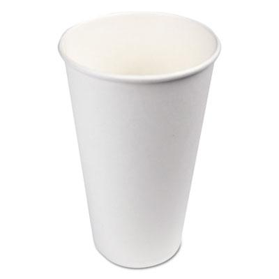View larger image of Paper Hot Cups, 20 oz, White, 50 Cups/Sleeve, 12 Sleeves/Carton