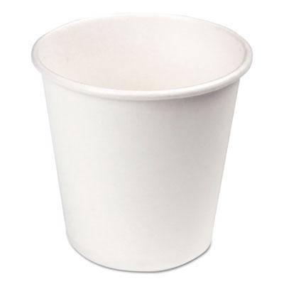 View larger image of Paper Hot Cups, 4 oz, White, 50 Cups/Sleeve, 20 Sleeves/Carton