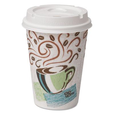 View larger image of Paper Hot Cups and Lids Combo Bag, 12 oz, 50/Pack, 6/Packs/Carton