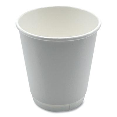 View larger image of Paper Hot Cups, Double-Walled, 10 oz, White, 500/Carton