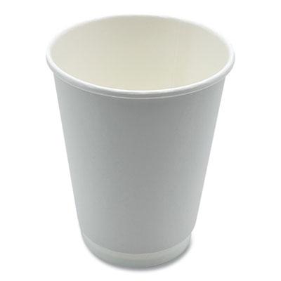 View larger image of Paper Hot Cups, Double-Walled, 12 oz, White, 25/Pack
