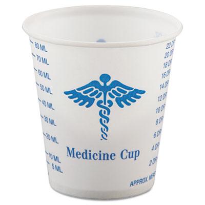 View larger image of Paper Medical and Dental Graduated Cups, ProPlanet Seal, 3 oz, White/Blue, 100/Bag, 50 Bags/Carton