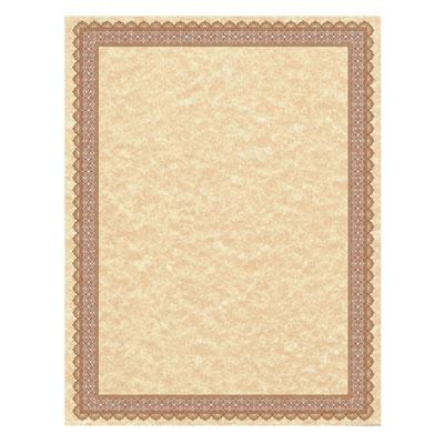 View larger image of Parchment Certificates, Vintage, 8.5 X 11, Copper With Burgundy/gold Foil Border, 50/pack