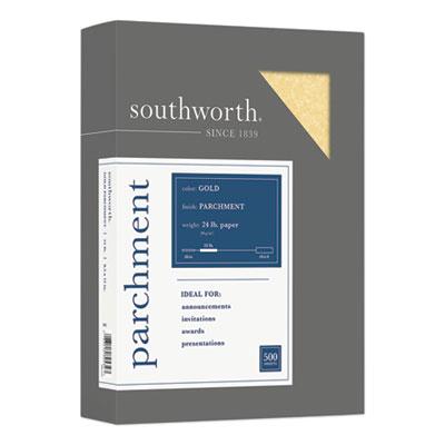 View larger image of Parchment Specialty Paper, 24 lb, 8.5 x 11, Gold, 500/Ream