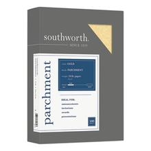 Parchment Specialty Paper, 24 lb, 8.5 x 11, Gold, 500/Ream