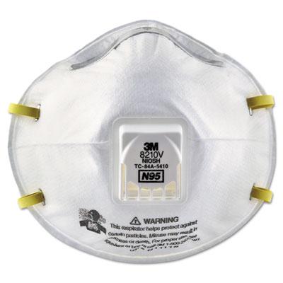 View larger image of Particulate Respirator 8210V, N95, Cool Flow Valve, Standard Size, 10/Box