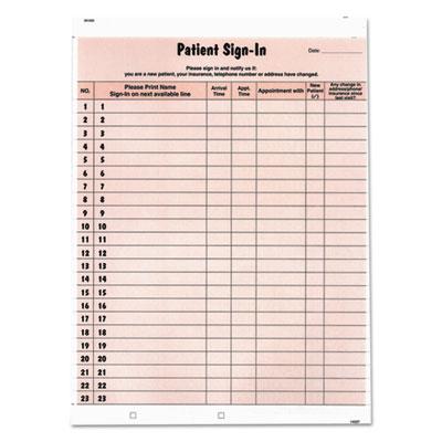 View larger image of Patient Sign-In Label Forms, Two-Part Carbon, 8.5 x 11.63, Salmon Sheets, 125 Forms Total