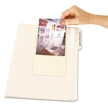 Peel and Stick Photo Holders, 4.38 x 6.5, Clear, 10/Pack