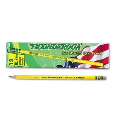 View larger image of Pencils, F (#2.5), Black Lead, Yellow Barrel, Dozen