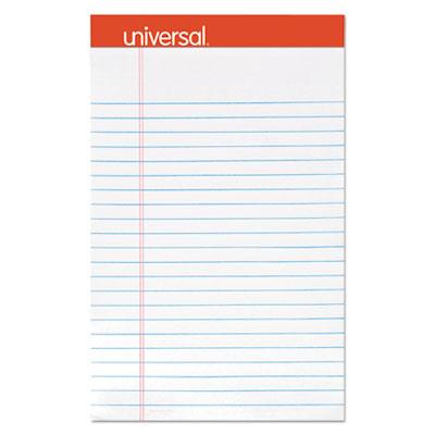 View larger image of Perforated Ruled Writing Pads, Narrow Rule, Red Headband, 50 White 5 X 8 Sheets, Dozen