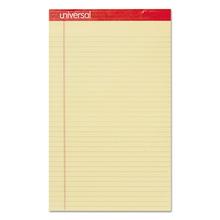 Perforated Ruled Writing Pads, Wide/legal Rule, Red Headband, 50 Canary-Yellow 8.5 X 14 Sheets, Dozen