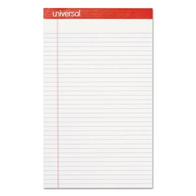 View larger image of Perforated Ruled Writing Pads, Wide/legal Rule, Red Headband, 50 White 8.5 X 14 Sheets, Dozen
