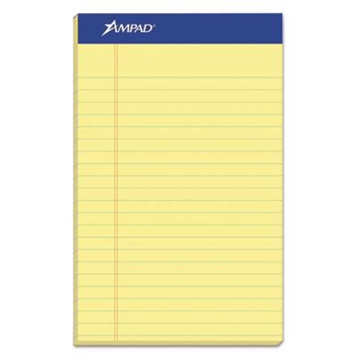 View larger image of Perforated Writing Pads, Narrow Rule, 50 Canary-Yellow 5 X 8 Sheets, Dozen