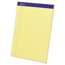 Perforated Writing Pads, Narrow Rule, 50 Canary-Yellow 8.5 X 11.75 Sheets, Dozen